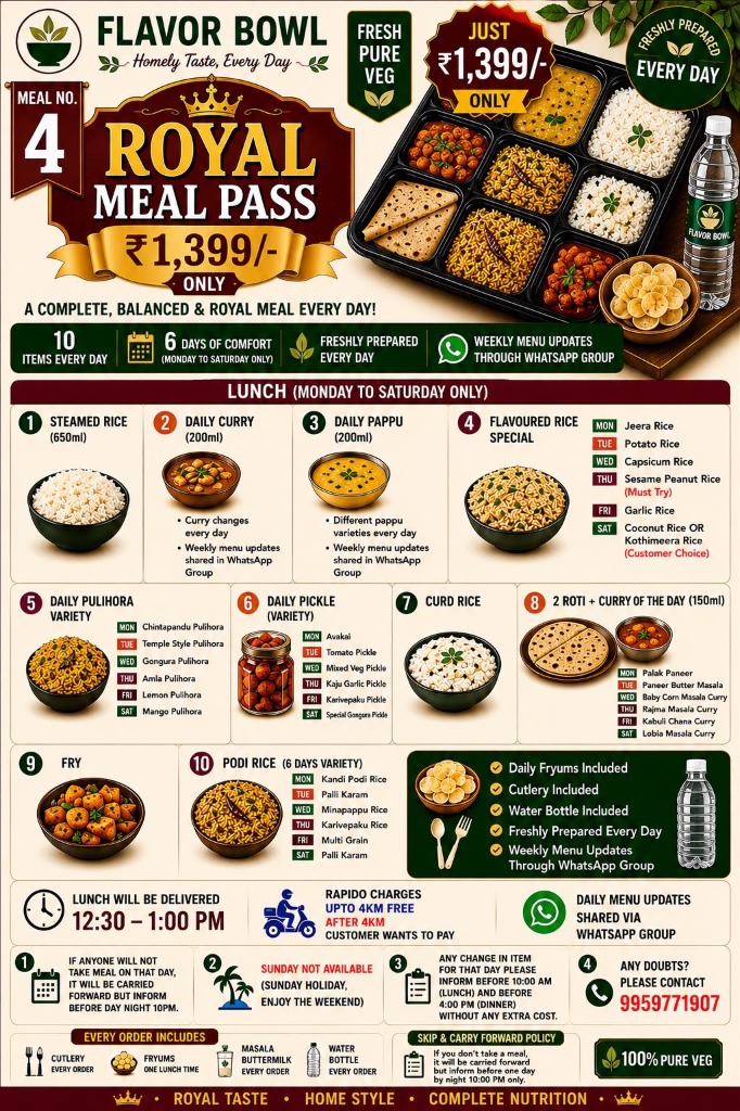 Royal Meal Pass Poster